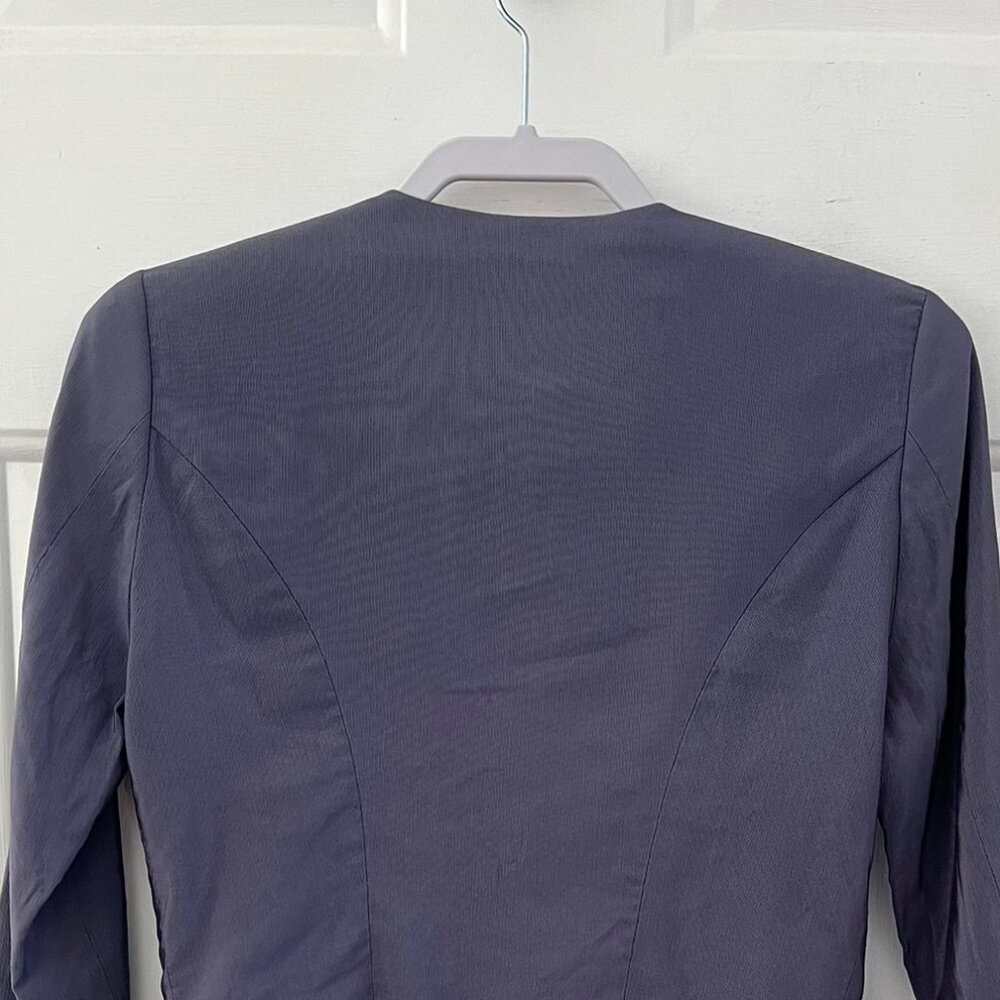 Vintage Longhorn Purple Embroidery Gold-Tone Scroll Claps Western Jacket Sz Med - Picture 5 of 10